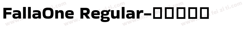 FallaOne Regular字体转换